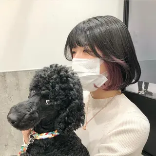 ミディアム カラー パーマ ヘアアレンジ メンズ キッズ stylist 🌸 kana.のヘアスタイル