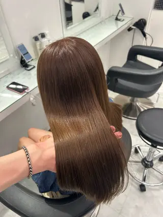 セミロング カラー ブリーチ無し透明感 🕊AZUSAのヘアスタイル