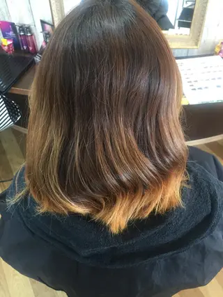 カラー 中山 ルミ子のヘアスタイル