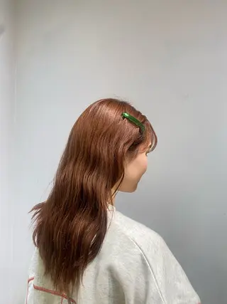 セミロング 大人可愛い♡コテ巻き パーマ🌼杉田 萌恵のヘアスタイル