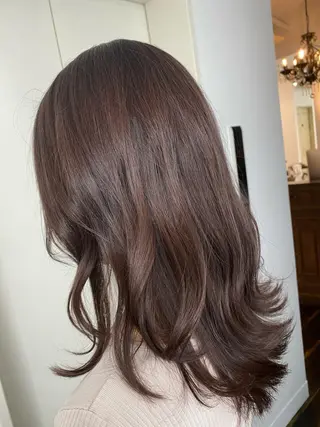セミロング カラー パーマモデル募集中 渥美翔人のヘアスタイル