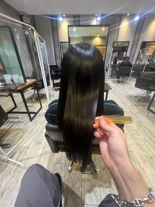 ロング カラー パーマ ヘアアレンジ メンズ キッズ ネイル マツエク・マツパ アイブロウ EnBlesS西宮 マンツーマン神道有基のヘアスタイル