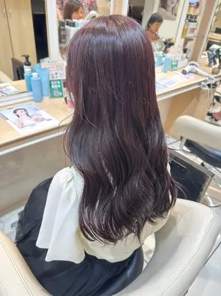 ロング カラー 髪質改善カラー💎 オオネヨシナリのヘアスタイル