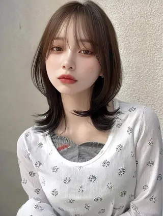 セミロング 岡田 望愛🫧のヘアスタイル
