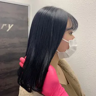 ロング カラー NANAMI🩵 大人可愛い韓国ヘアのヘアスタイル