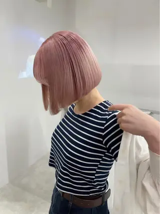 ショート カラー ヘアアレンジ 髪質改善【縮毛矯正】 北千住 田邉 澪のヘアスタイル