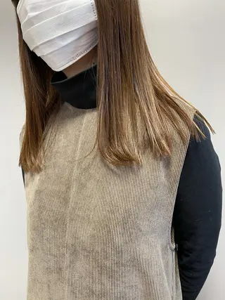 セミロング カラー HARUNA/ミセス 大人ショートヘアのヘアスタイル