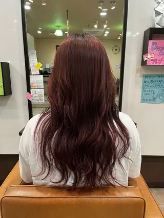 カラー 長谷川 柚乃のヘアスタイル