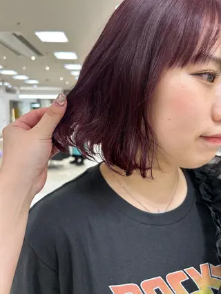 ショート カラー ヘアアレンジ/ベー ジュchiakiのヘアスタイル