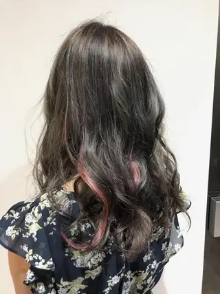 ロング カラー 藤井 健のヘアスタイル