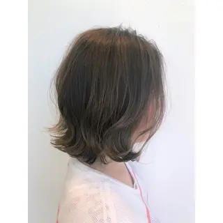 ミディアム カラー ヘアアレンジ 骨格肌色 似合わせ/YUKAのヘアスタイル