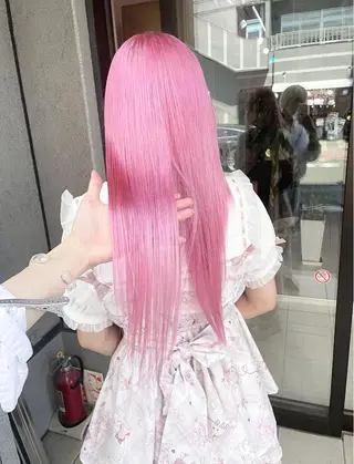 セミロング ❄️💛エクステ ブリーチ❄️yukiのヘアスタイル