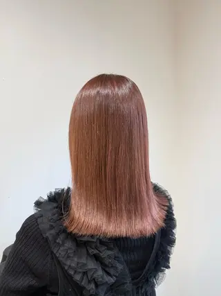 ミディアム 透明感カラー🫧 🍒久留米美容室のヘアスタイル