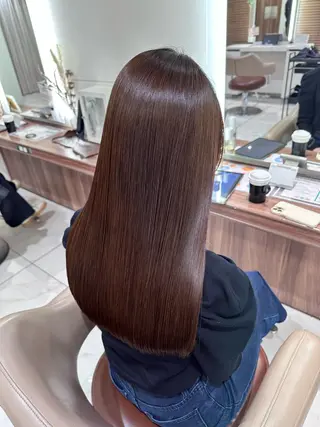 ロング 安井　昴 💫ブリーチ縮毛矯正のヘアスタイル