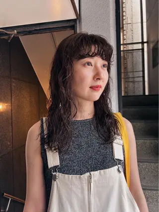 ロング パーマ ショートカットパー マ🫧kotoneのヘアスタイル