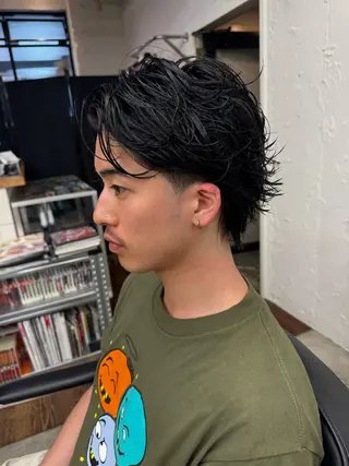 ミディアム パーマ メンズ 💈メンズ特化💈 TASUKUのヘアスタイル