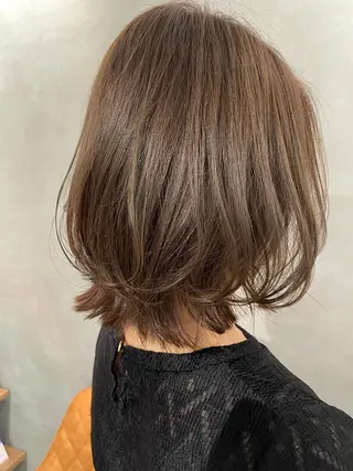 ミディアム カラー 【髪質改善】 梅田　聡のヘアスタイル