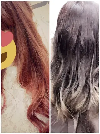 ロング カラー ヤナ マネージャーのヘアスタイル