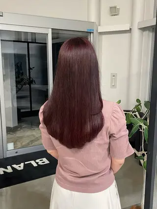 ロング カラー 韓国ヘア/透明感カラ ー/メンズレディースのヘアスタイル