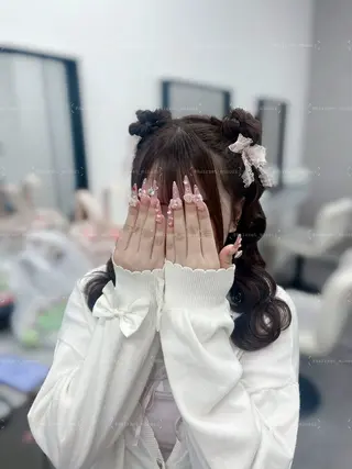 ミディアム ヘアアレンジ Hairset minoriのヘアスタイル