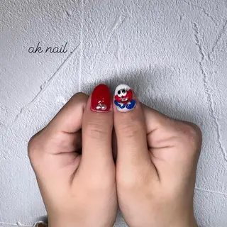 セミロング ネイル ak nail .のネイルデザイン