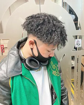 パーマ メンズ 渋谷/フェード/ 國分 翔のヘアスタイル