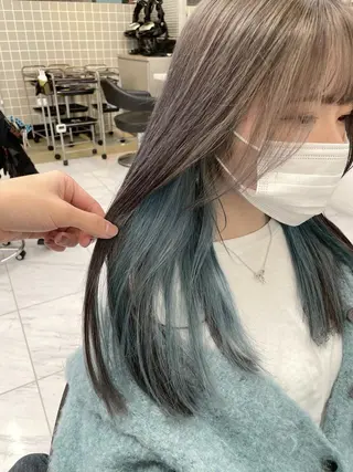 ロング カラー *モデル募集🤍横浜 透明感カラー🫧のヘアスタイル