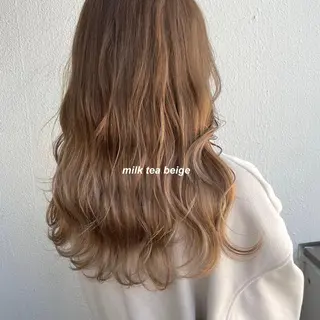 ロング カラー レイヤーカット 韓国ヘアayameのヘアスタイル