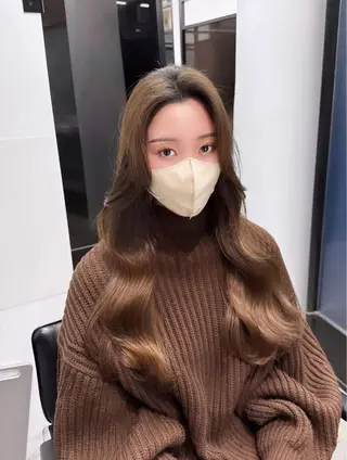 ミディアム カラー 韓国ヘア 店長NEGIのヘアスタイル