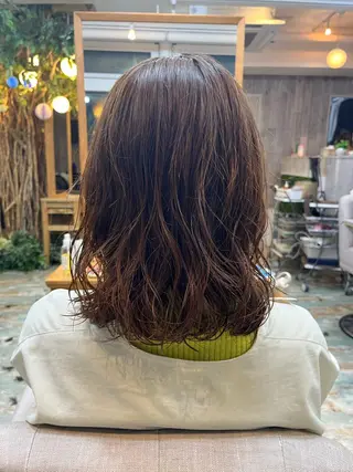 ミディアム パーマ ショートカット 💙hiyoriのヘアスタイル