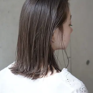 ミディアム 𝐩𝐞𝐚𝐤𝐲 ⋆⸜🧡⸝‍⋆菜々みのヘアスタイル