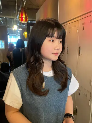 セミロング 透明感カラー/ レイヤー/REIKAのヘアスタイル
