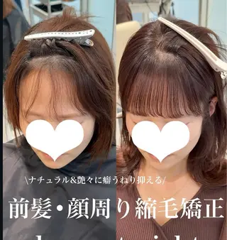 ショート 縮毛矯正×レイヤー カット/飯田 輝のヘアスタイル