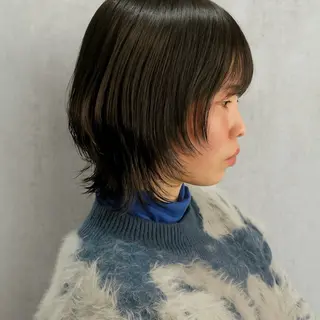 ミディアム カラー 【nui 茨木】 清水優のヘアスタイル