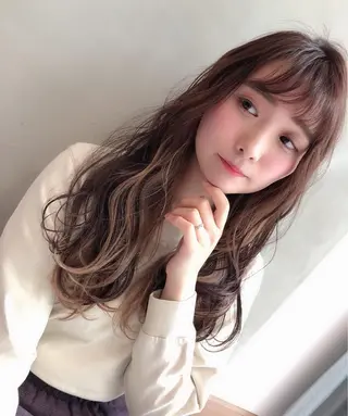 セミロング 松本 誠也のヘアスタイル