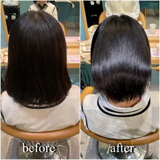 ショート 縮毛矯正 髪質改善 韓国風レイヤー 吉田のヘアスタイル