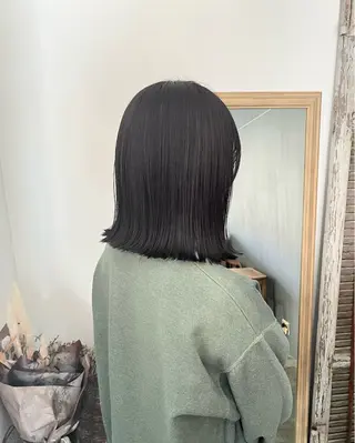 ミディアム カラー 暗髪とオリーブ🌿 渡辺拓人のヘアスタイル