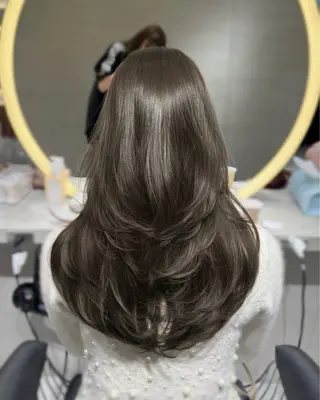 ロング カラー waka/韓国ヘア /lond uluのヘアスタイル