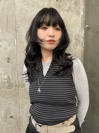 セミロング カラー RIN🎀レイヤー/ ボブ/オリーブカラーのヘアスタイル