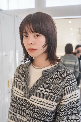 ミディアム カラー Genta @gegege75のヘアスタイル