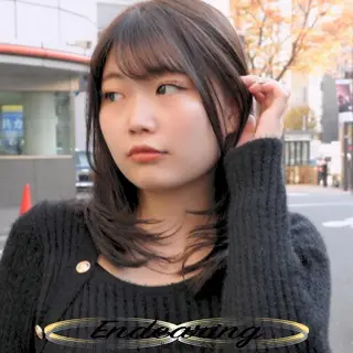 カラー Endearing 銀座/レイヤーカットのヘアスタイル