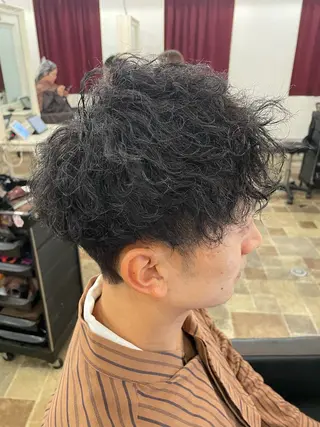 パーマ メンズ amphihair 高橋祐也のヘアスタイル