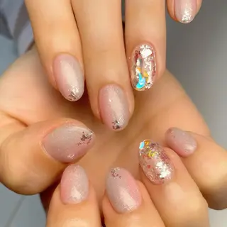 ショート ネイル 下妻ネイルサロン/ 持ちの良いネイルのネイルデザイン