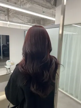 ロング カラー 江坂トレンド韓国風 髪質改善shinoのヘアスタイル