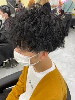 パーマ メンズ 横浜メンズパーマ🔥 大野賢人のヘアスタイル