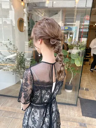 ロング ヘアアレンジ ヘアアレンジ にいた　かづしげのヘアスタイル