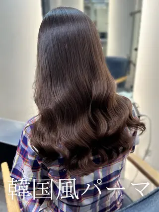 ロング 韓国風パーマ/ 韓国ヘア/大森千寛のヘアスタイル