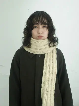 ミディアム パーマ maki @pullnocのヘアスタイル