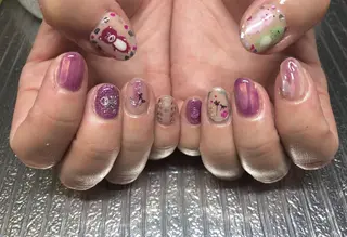 ネイル パラあり！フィルイン 美フォルムのネイルデザイン