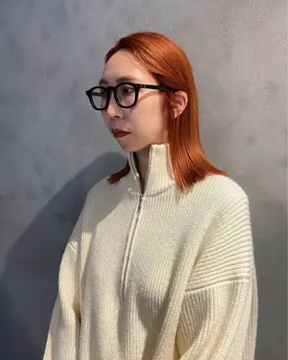 ミディアム カラー maki @pullnocのヘアスタイル